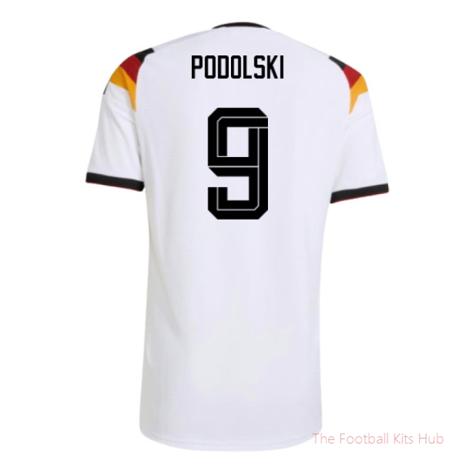 2026/27 Germany Authentic Home Shirt (Podolski 9)