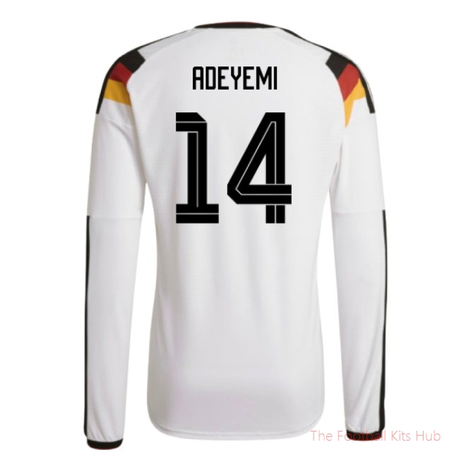 2026/27 Germany Authentic Long Sleeve Home Shirt (Adeyemi 14)