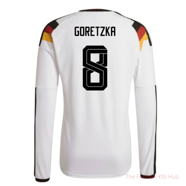 2026/27 Germany Authentic Long Sleeve Home Shirt (Goretzka 8)
