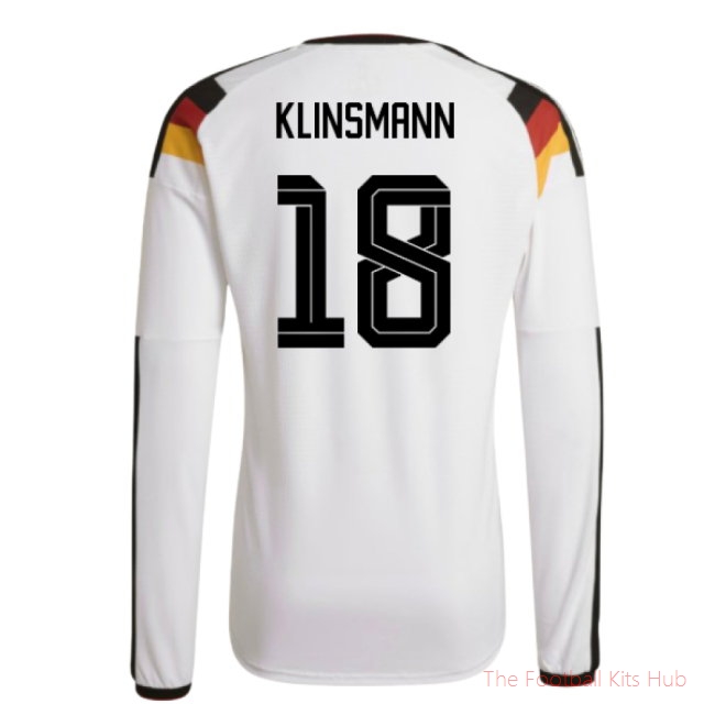 2026/27 Germany Authentic Long Sleeve Home Shirt (Klinsmann 18)