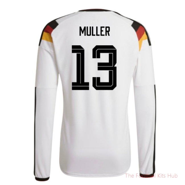 2026/27 Germany Authentic Long Sleeve Home Shirt (Muller 13)