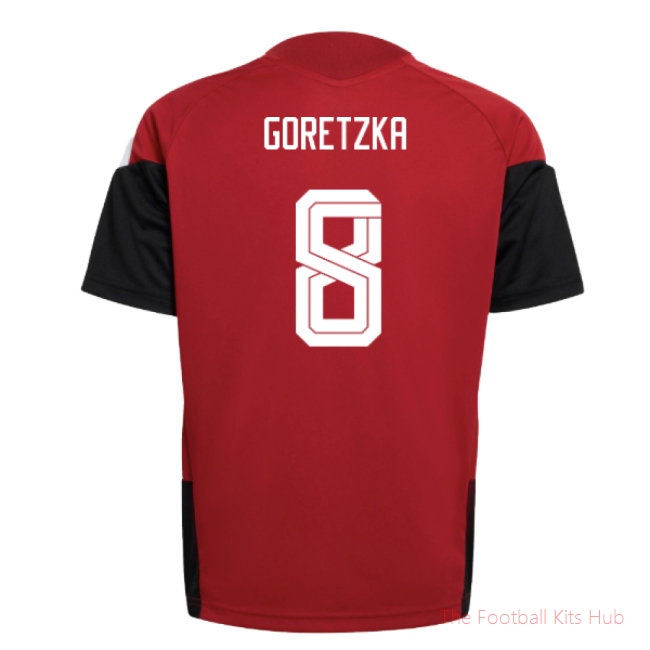2026/27 Germany Training Jersey (Red) - Kids (Goretzka 8)