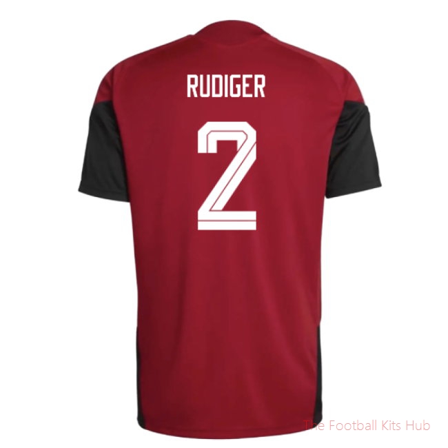 2026/27 Germany Training Jersey (Red) (Rudiger 2)