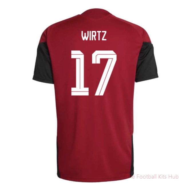 2026/27 Germany Training Jersey (Red) (Wirtz 17)