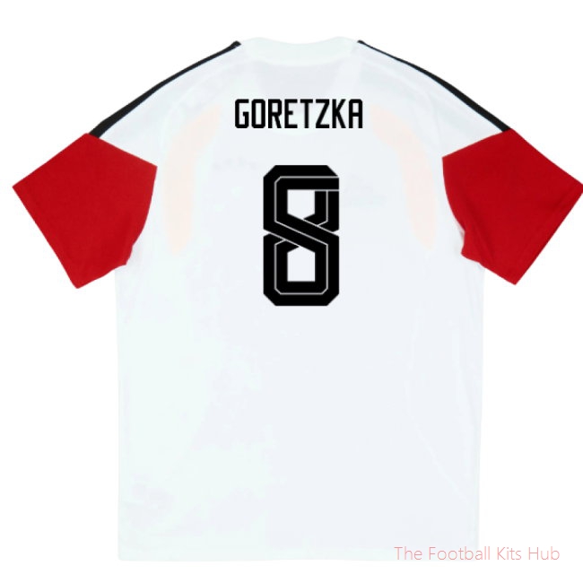 2026/27 Germany Training Tee (White) - Kids (Goretzka 8)