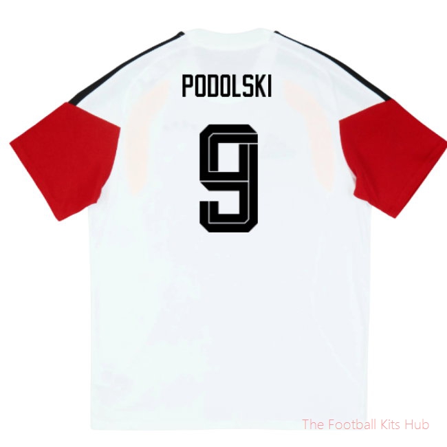 2026/27 Germany Training Tee (White) (Podolski 9)