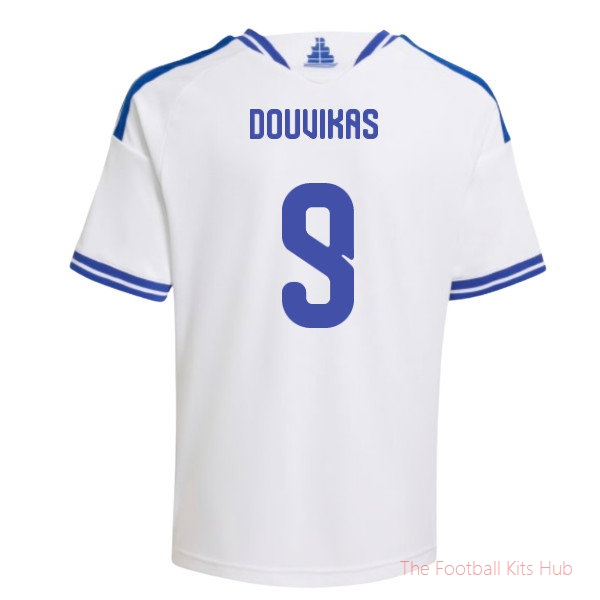 2026/27 Greece Home Shirt (Kids) (Douvikas 9)