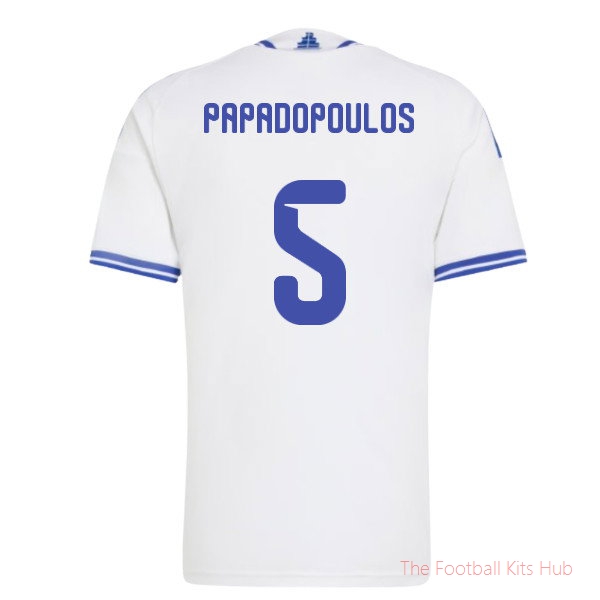 2026/27 Greece Home Shirt (Papadopoulos 5)