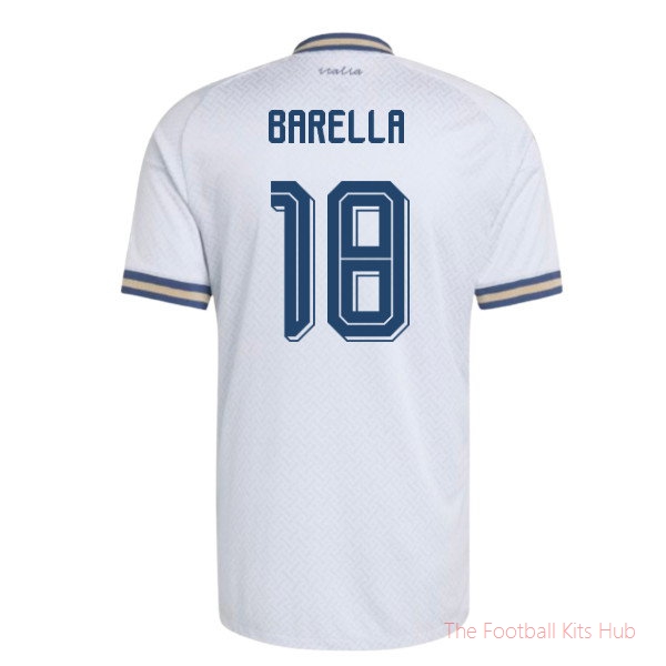 2026/27 Italy Authentic Away Shirt (Barella 18)