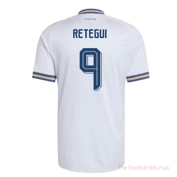2026/27 Italy Authentic Away Shirt (Retegui 9)