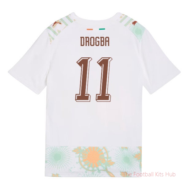 2026/27 Ivory Coast Away Shirt (Kids) (Drogba 11)