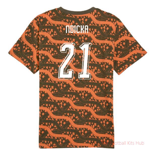 2026/27 Ivory Coast FtblCulture Tee AOP (Black) (Ndicka 21)