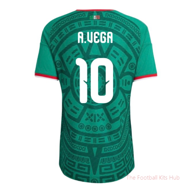 2026/27 Mexico Authentic Home Shirt (A.Vega 10)