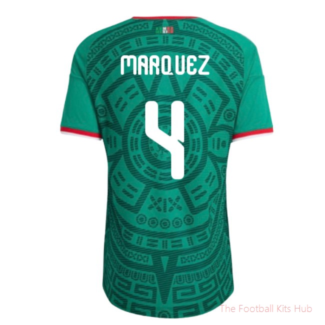 2026/27 Mexico Authentic Home Shirt (Marquez 4)