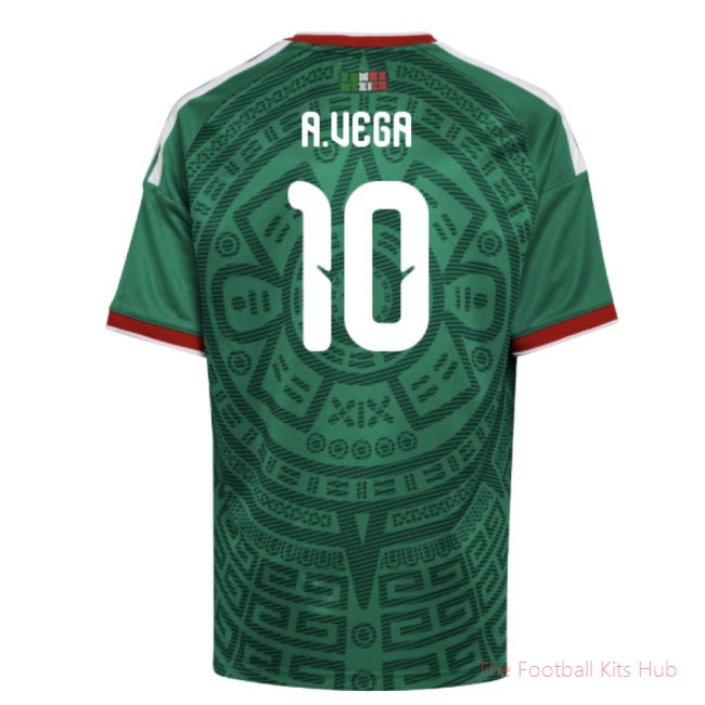 2026/27 Mexico Home Shirt (Kids) (A.Vega 10)