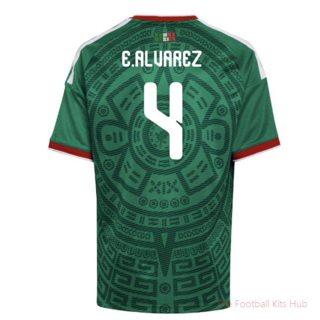 2026/27 Mexico Home Shirt (Kids) (E.Alvarez 4)