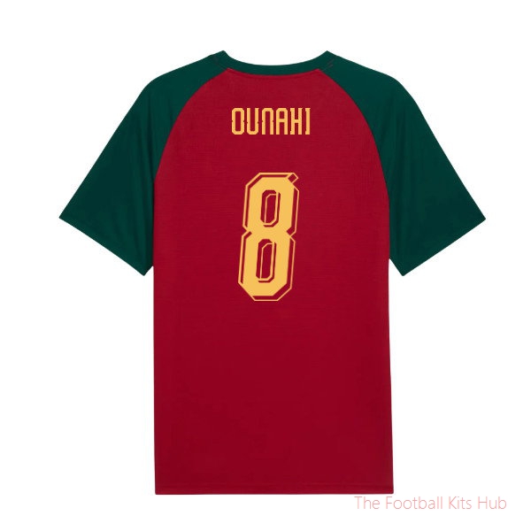2026/27 Morocco Warm Up Jersey (Dark Crimson) (Ounahi 8)