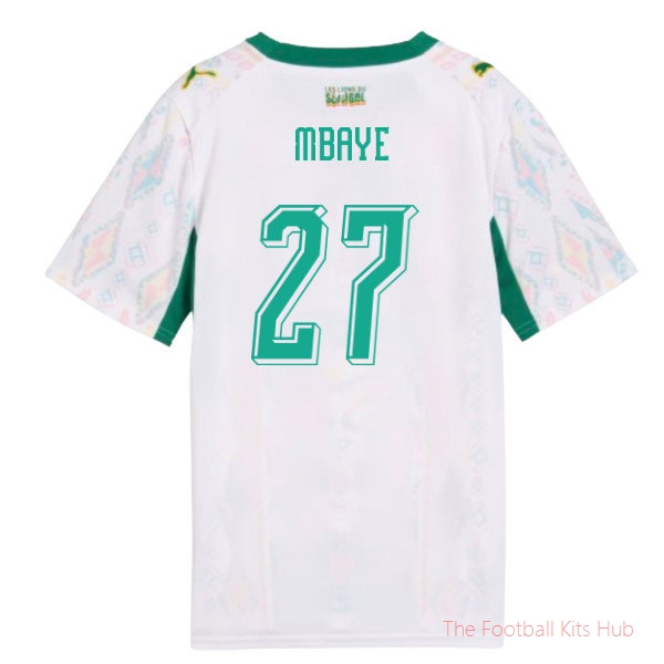 2026/27 Senegal Home Shirt (Kids) (Mbaye 27)