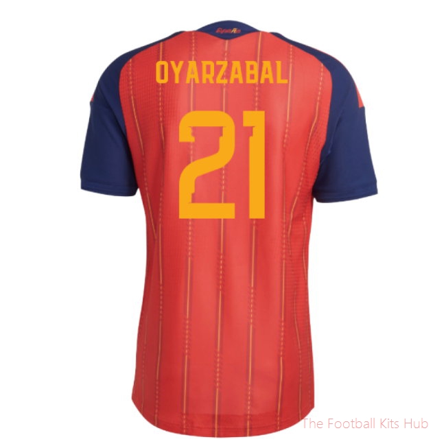 2026/27 Spain Authentic Home Shirt (Oyarzabal 21)