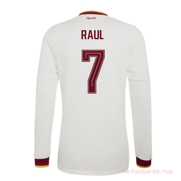 2026/27 Spain Authentic Long Sleeves Away Shirt (Raul 7)