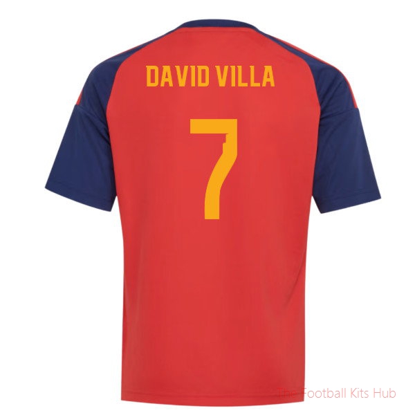 2026/27 Spain Home Jersey (Kids) (David Villa 7) Jersey