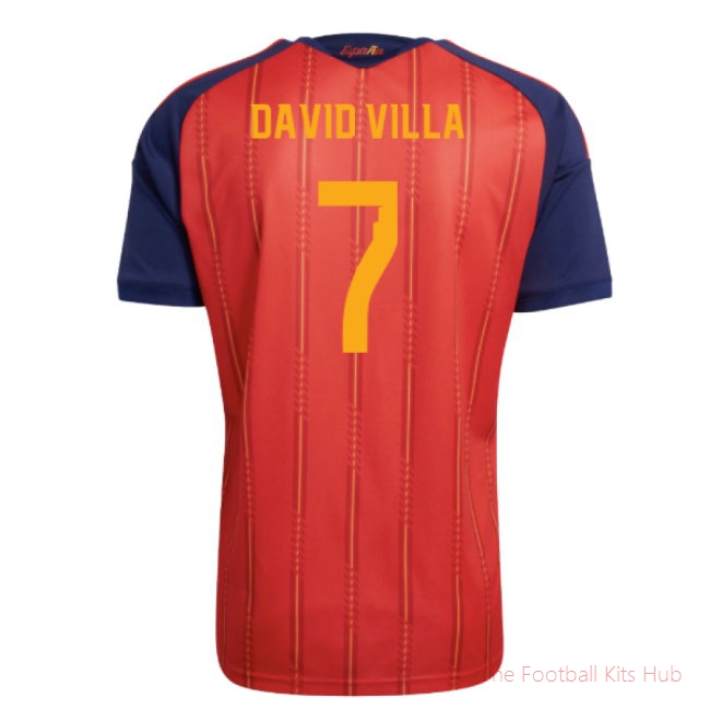 2026/27 Spain Home Shirt (David Villa 7)