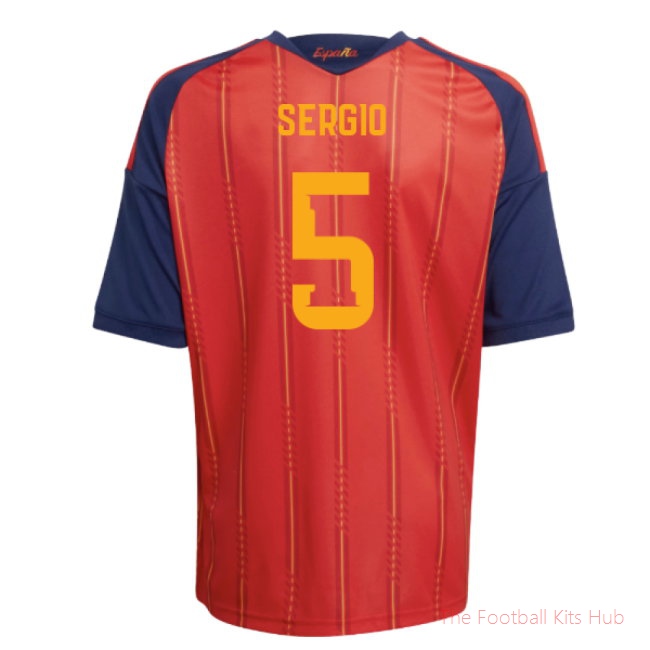 2026/27 Spain Home Shirt (Kids) (Sergio 5)