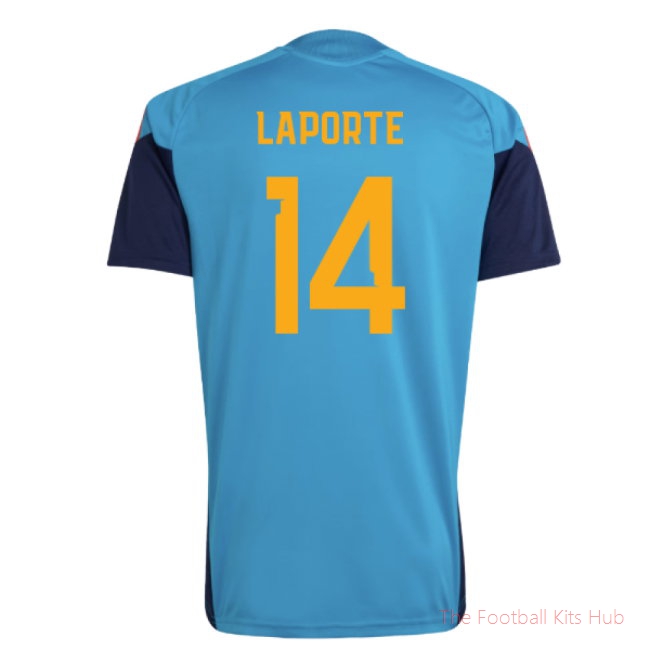2026/27 Spain Training Jersey (Bold Aqua) (Laporte 14)