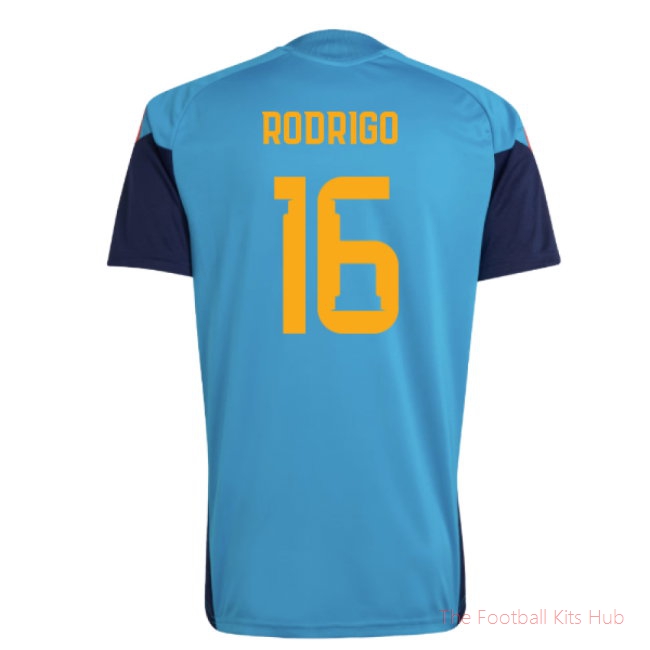 2026/27 Spain Training Jersey (Bold Aqua) (Rodrigo 16)