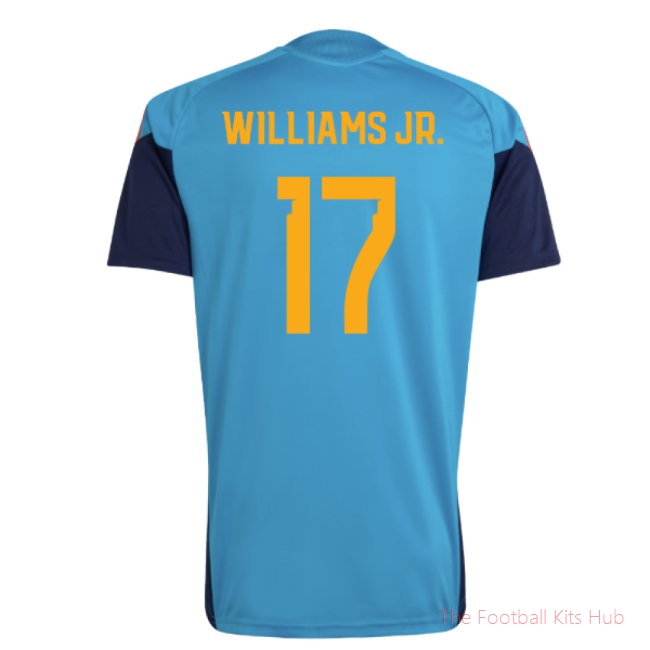 2026/27 Spain Training Jersey (Bold Aqua) (Williams Jr. 17)