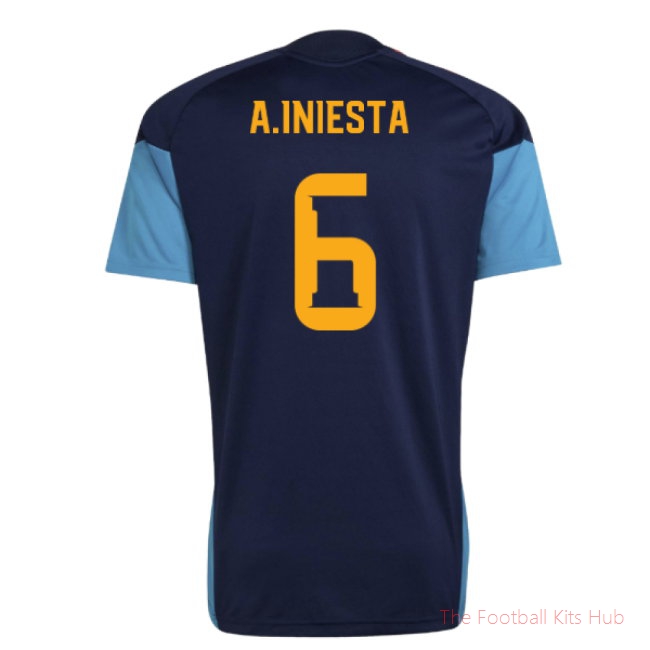 2026/27 Spain Training Jersey (Night Indigo) (A.Iniesta 6)