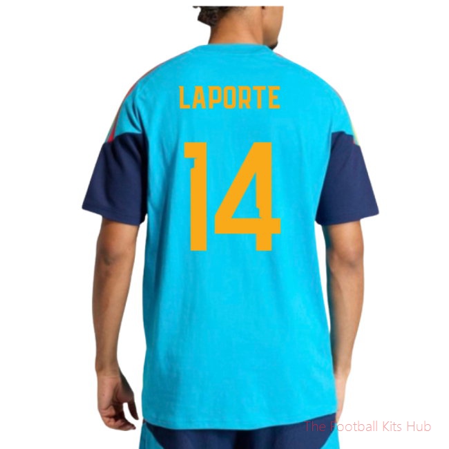2026/27 Spain Training Tee (Bold Aqua) (Laporte 14)
