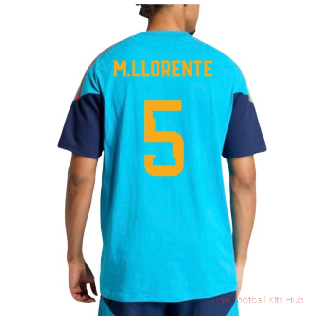 2026/27 Spain Training Tee (Bold Aqua) (M.Llorente 5)