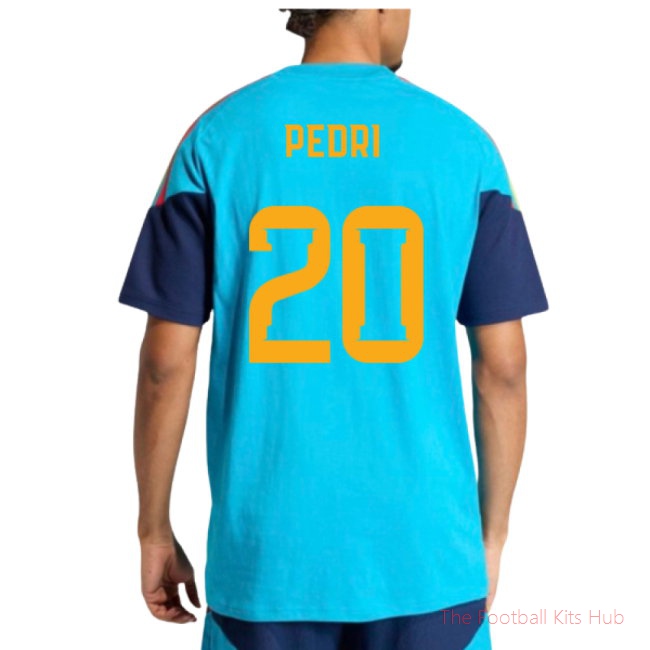 2026/27 Spain Training Tee (Bold Aqua) (Pedri 20)