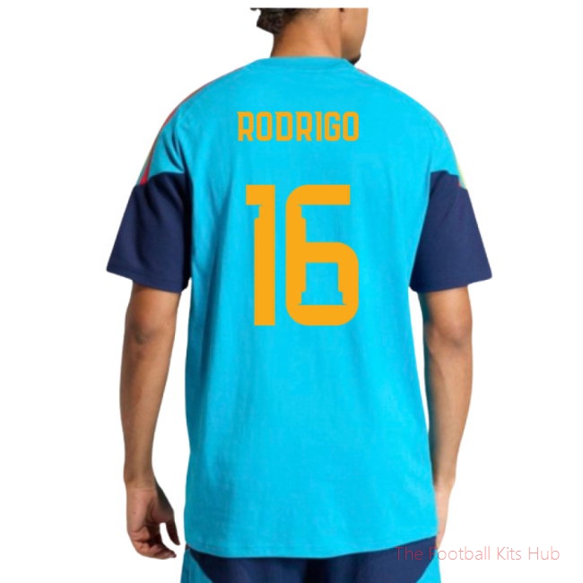 2026/27 Spain Training Tee (Bold Aqua) (Rodrigo 16)