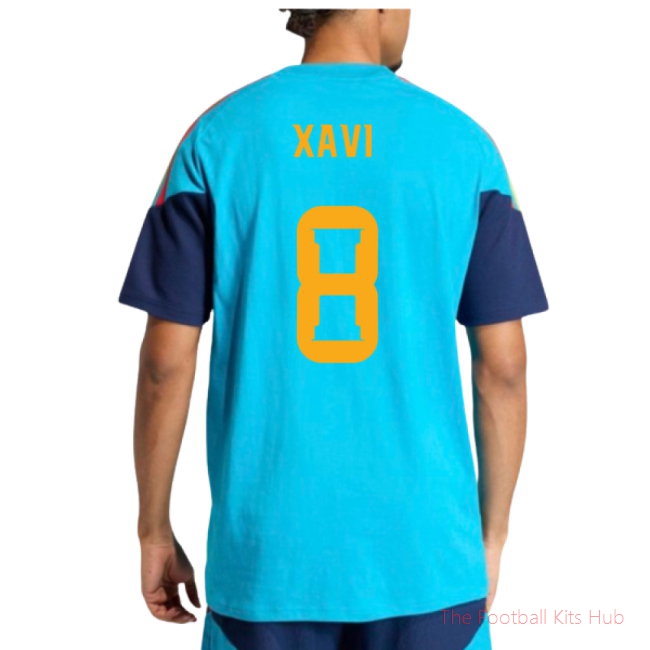 2026/27 Spain Training Tee (Bold Aqua) (Xavi 8)