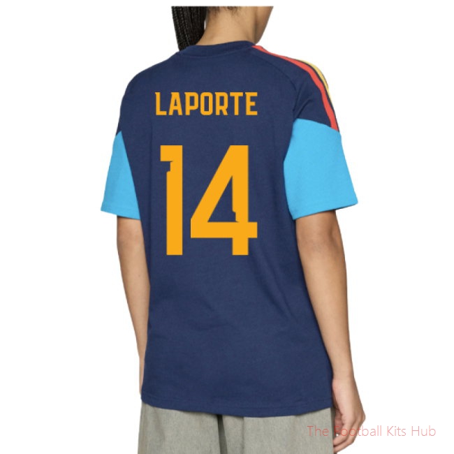 2026/27 Spain Training Tee (Night Indigo) (Laporte 14)