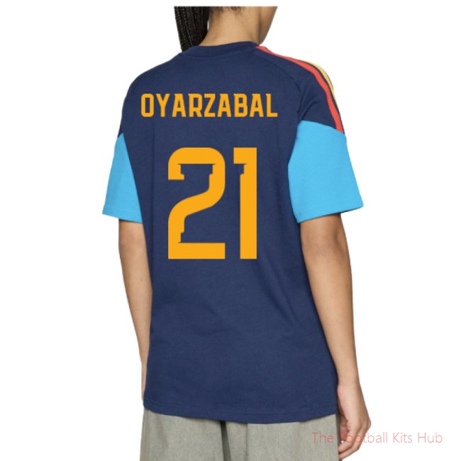 2026/27 Spain Training Tee (Night Indigo) (Oyarzabal 21)