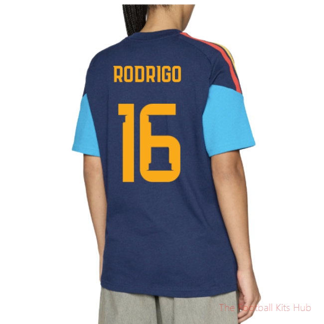 2026/27 Spain Training Tee (Night Indigo) (Rodrigo 16)