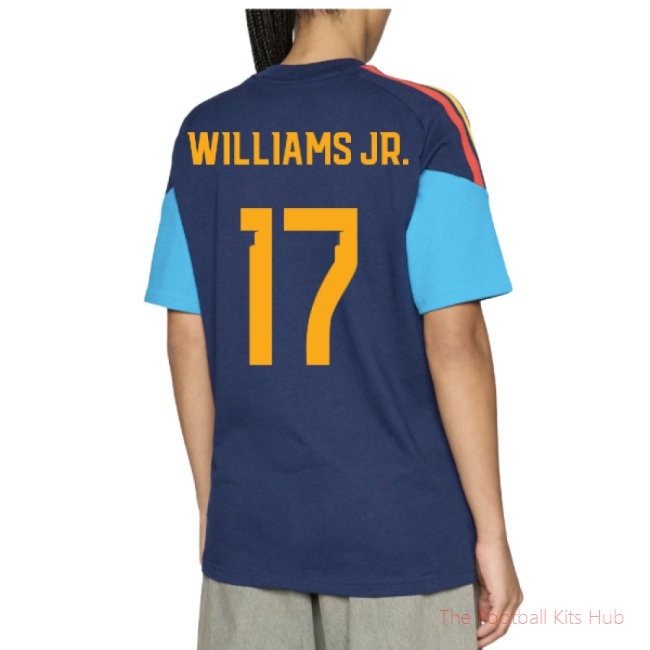 2026/27 Spain Training Tee (Night Indigo) (Williams Jr. 17)