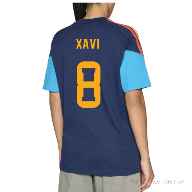 2026/27 Spain Training Tee (Night Indigo) (Xavi 8)