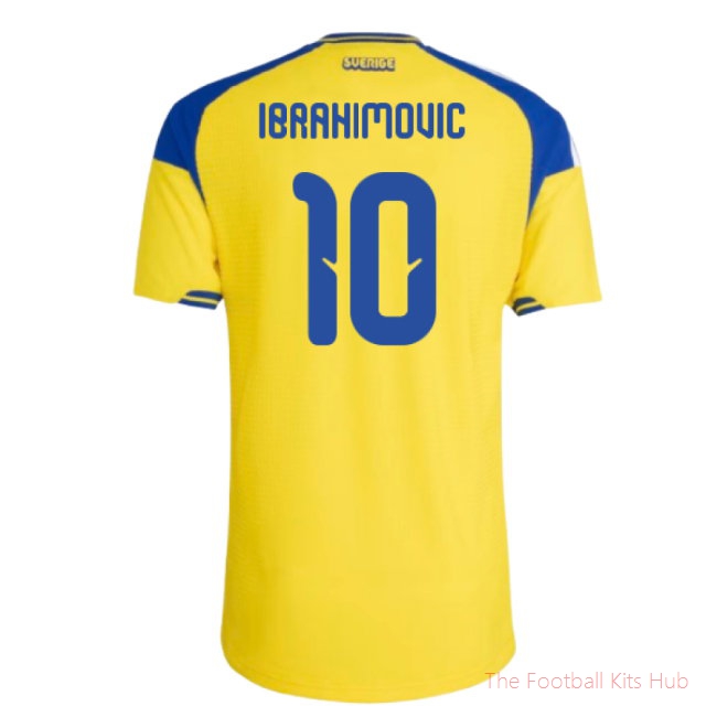 2026/27 Sweden Authentic Home Shirt (Ibrahimovic 10)