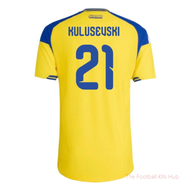 2026/27 Sweden Authentic Home Shirt (Kulusevski 21)