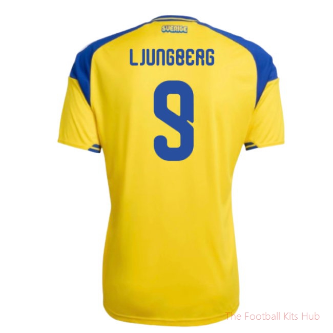 2026/27 Sweden Home Shirt (Ljungberg 9)