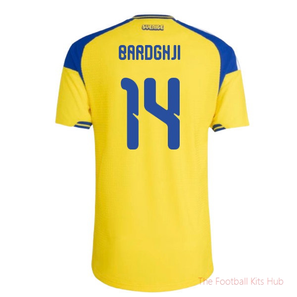 2026/27 Sweden Authentic Home Shirt (Bardghji 14)