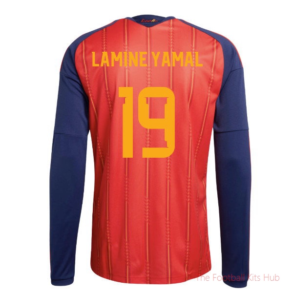 2026/27 Spain Long Sleeve Home Shirt (Lamine Yamal 19)