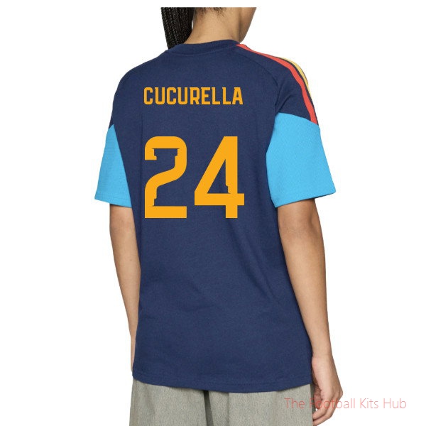 2026/27 Spain Training Tee (Night Indigo) (Cucurella 24)