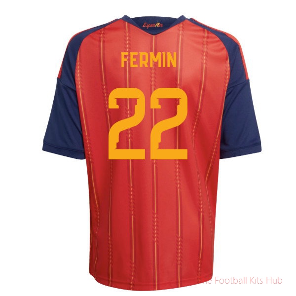 2026/27 Spain Home Shirt (Kids) (Fermin 22)