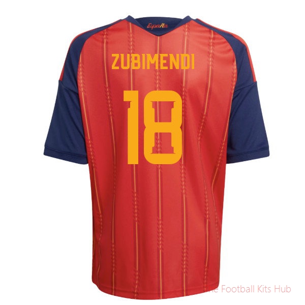 2026/27 Spain Home Shirt (Kids) (Zubimendi 18)