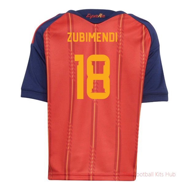 2026/27 Spain Home Little Kids Mini Kit (Zubimendi 18)